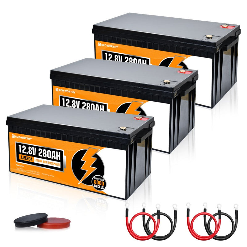 Eco-Worthy LiFePO4 12V 280Ah Lithium Iron Phosphate Battery