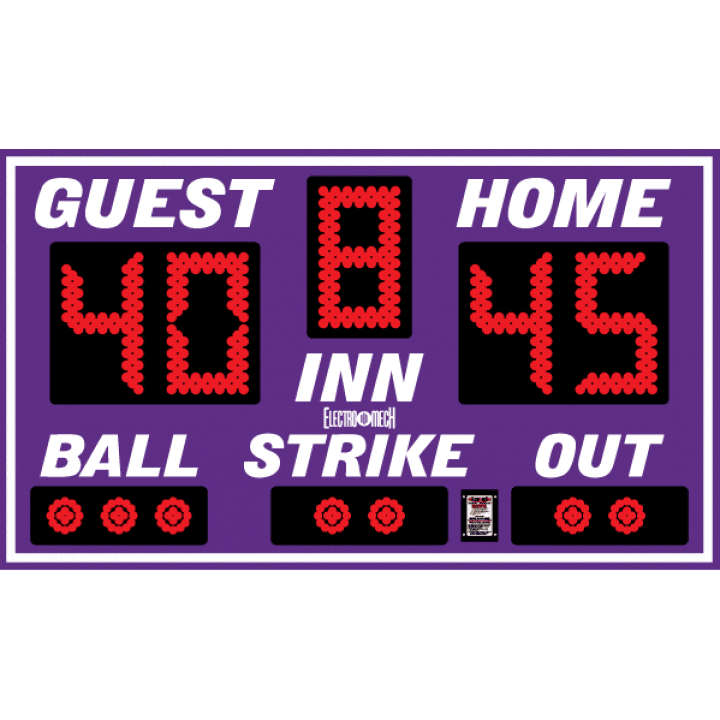 Electro-Mech Portable Baseball Scoreboard - LX1020