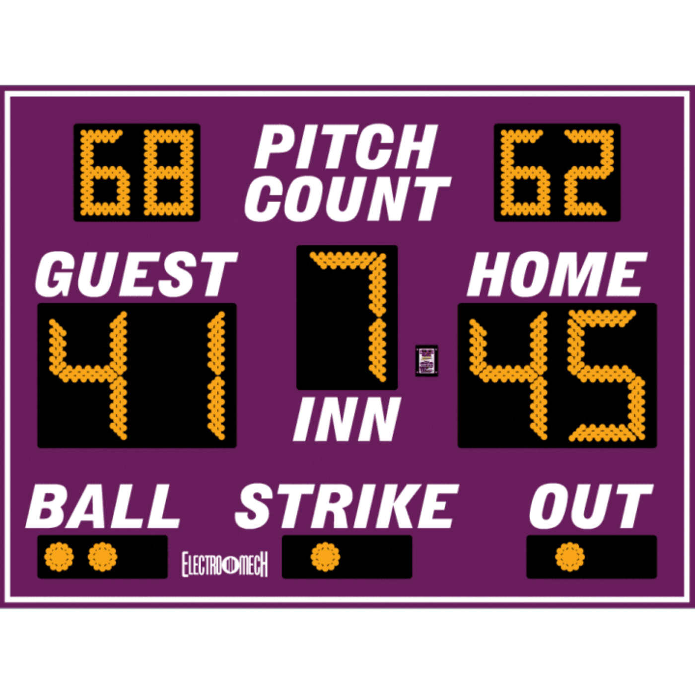 Electro-Mech Compact Baseball Scoreboards - LX113