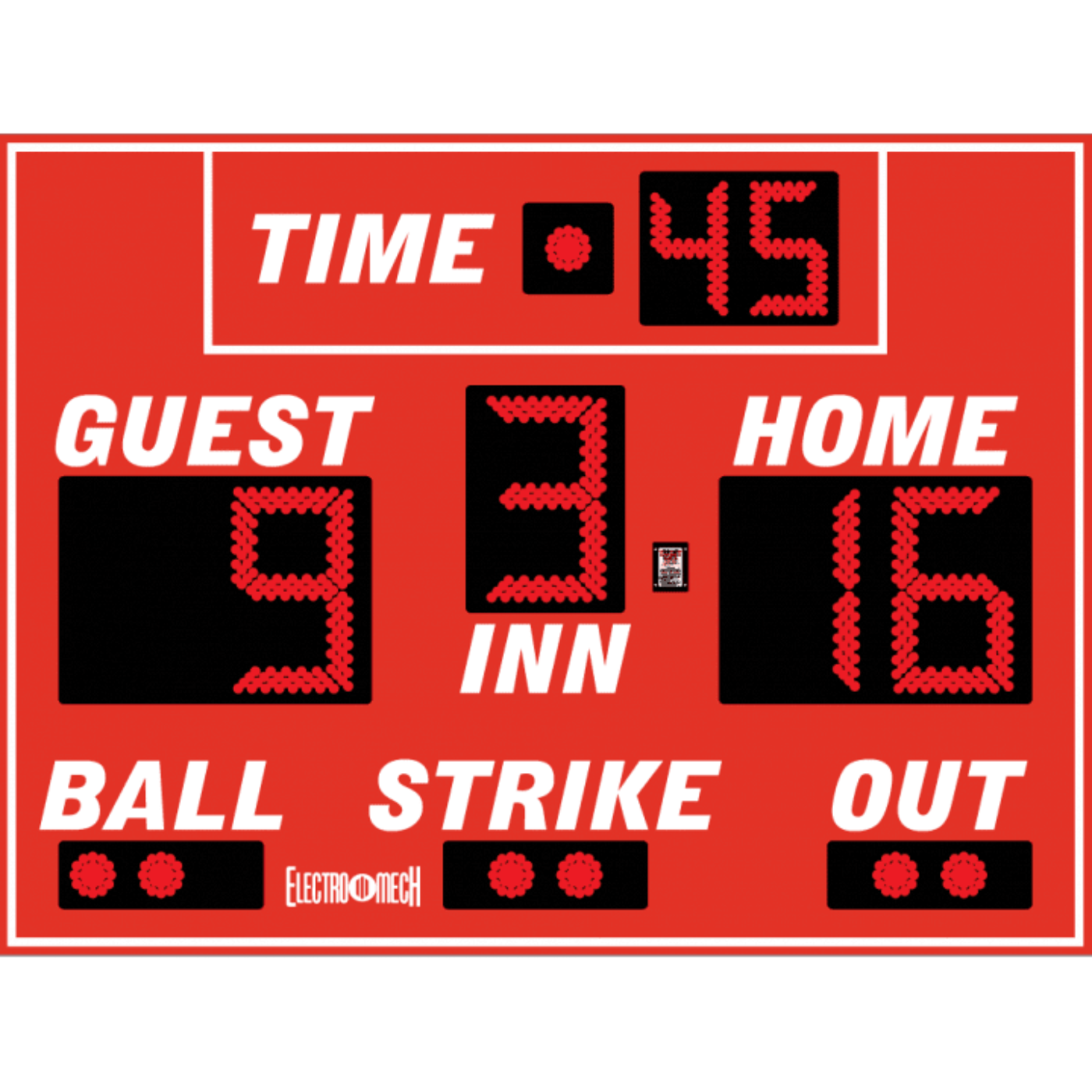 Electro-Mech Compact Baseball Scoreboards - LX113