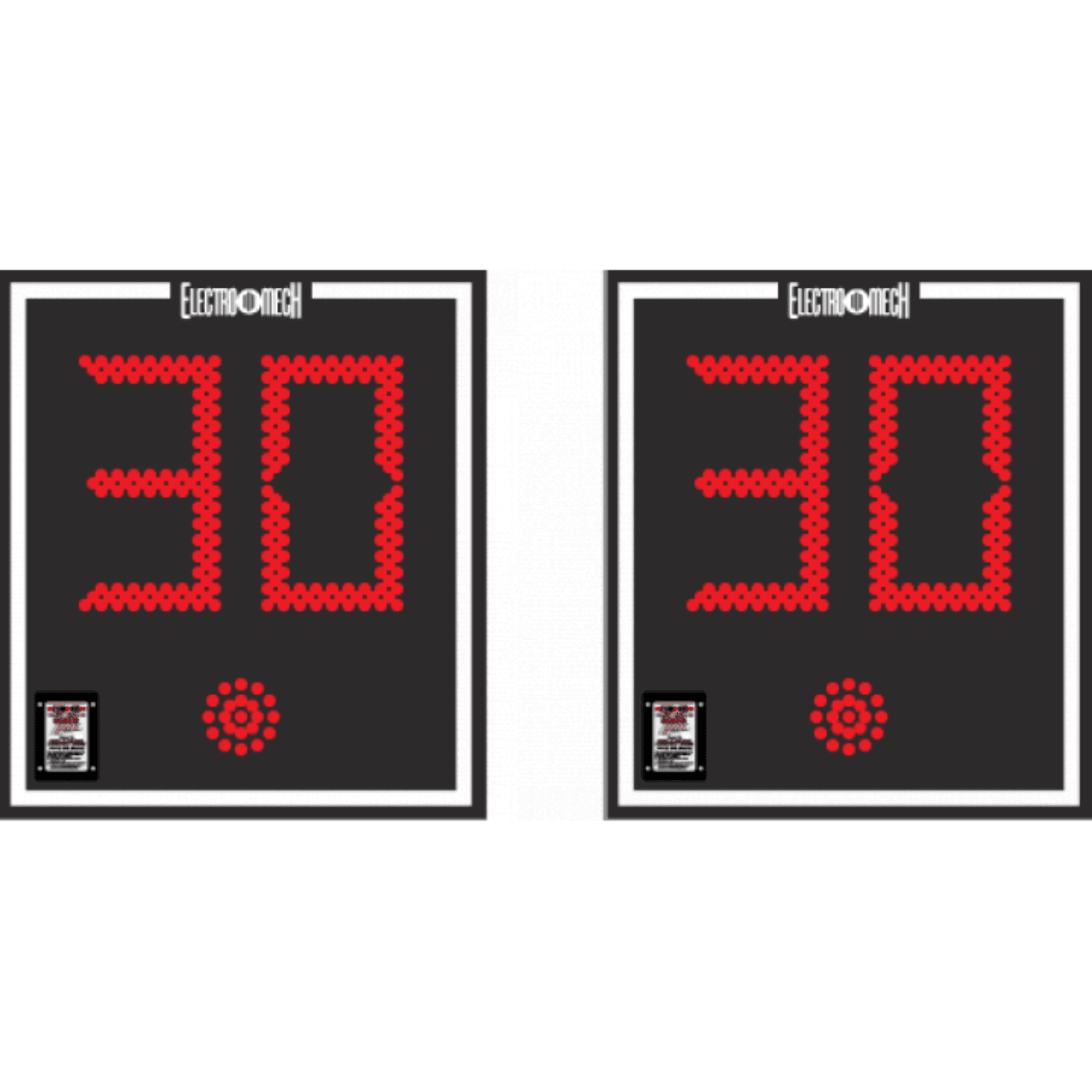 Electro-Mech Shot Clock Set With Game Clock Display - LX2180