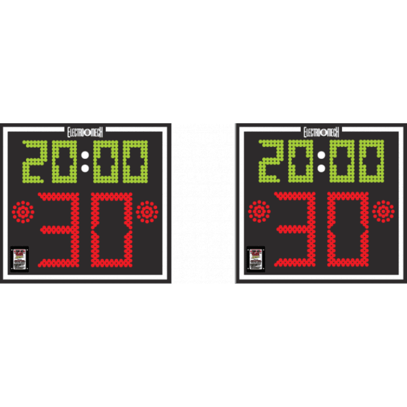 Electro-Mech Shot Clock Set With Game Clock Display - LX2180