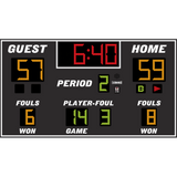 Electro-Mech Basketball/Volleyball/Wrestling Scoreboard With Foul Info - LX2655