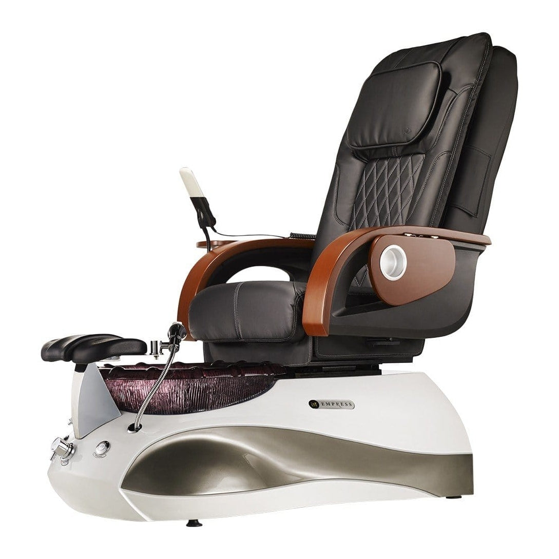 J&A EMPRESS SE PEDICURE SPA CHAIR - DSP-J&A-SPA-EMPRESS-SE-BRK-WHT-SIL