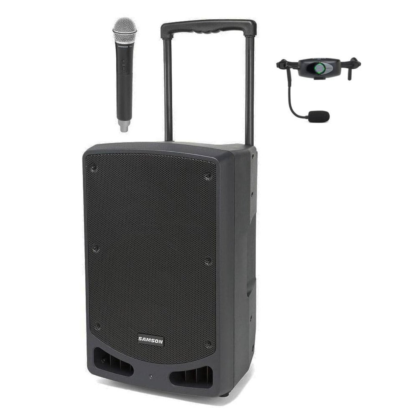 Samson Expedition Xp312w Speaker 300 Watts, Bluetooth, Ah9/qe Wireless Headset Mic & Handheld - SAXP312WQE-AV