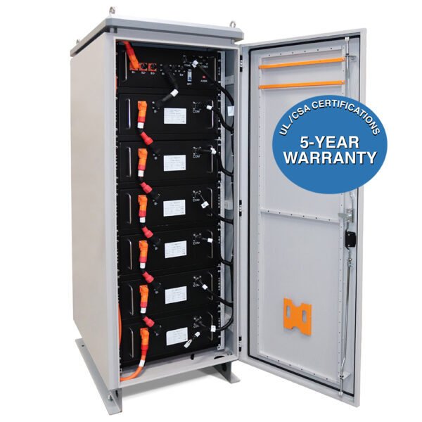 Aims Power Dual Lithium Battery Cabinet Set 230VDC |192AMPS | 44,160 Watt Hours