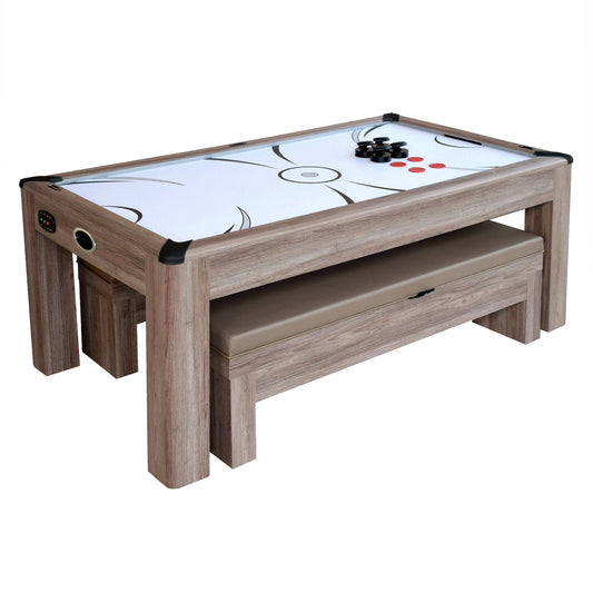 Hathaway Driftwood 7ft Multi Game Table 3 in 1 - BG1137H