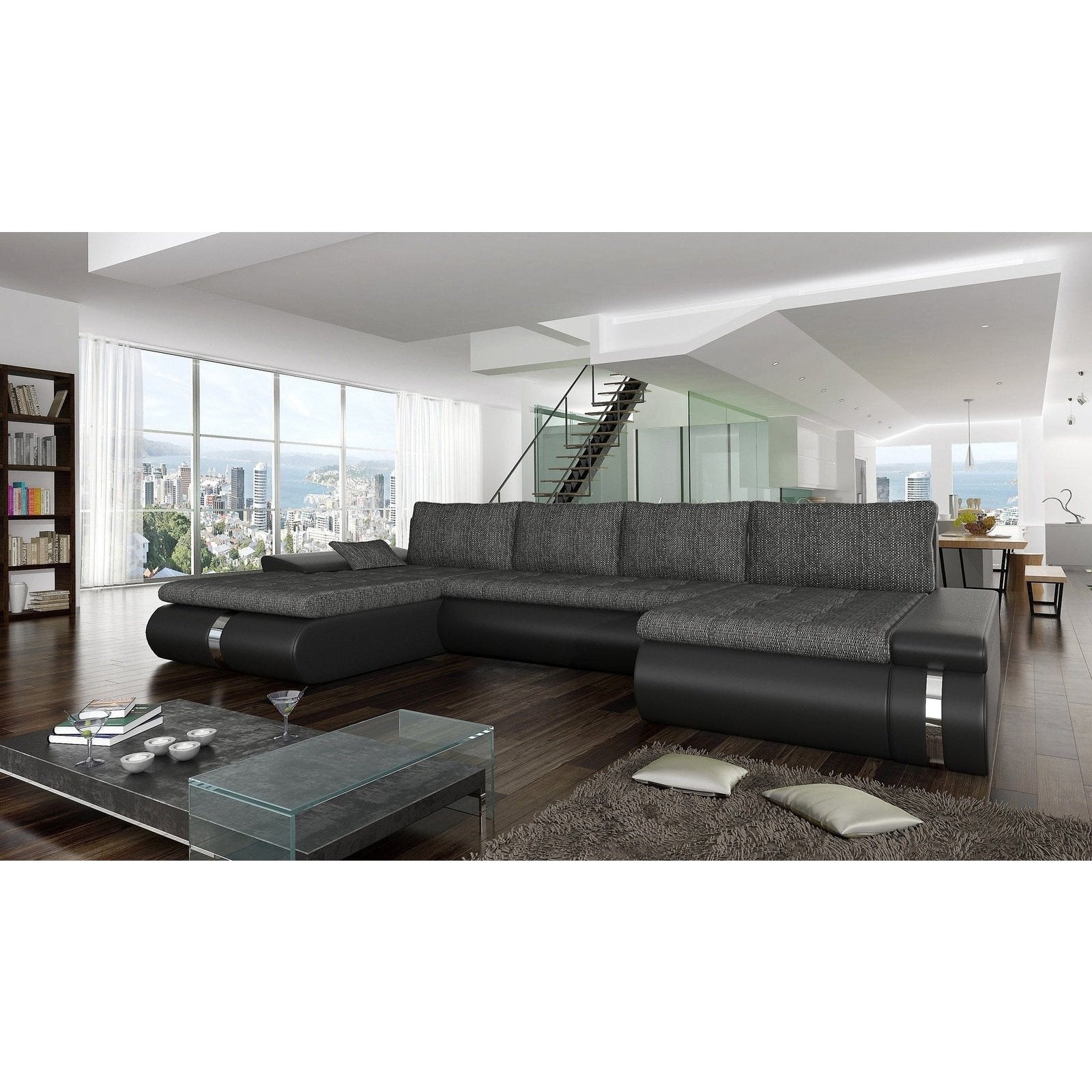 Sectional Sofa with FULL XL sleeper and storage FADO LUX online for sale - Backyard Provider