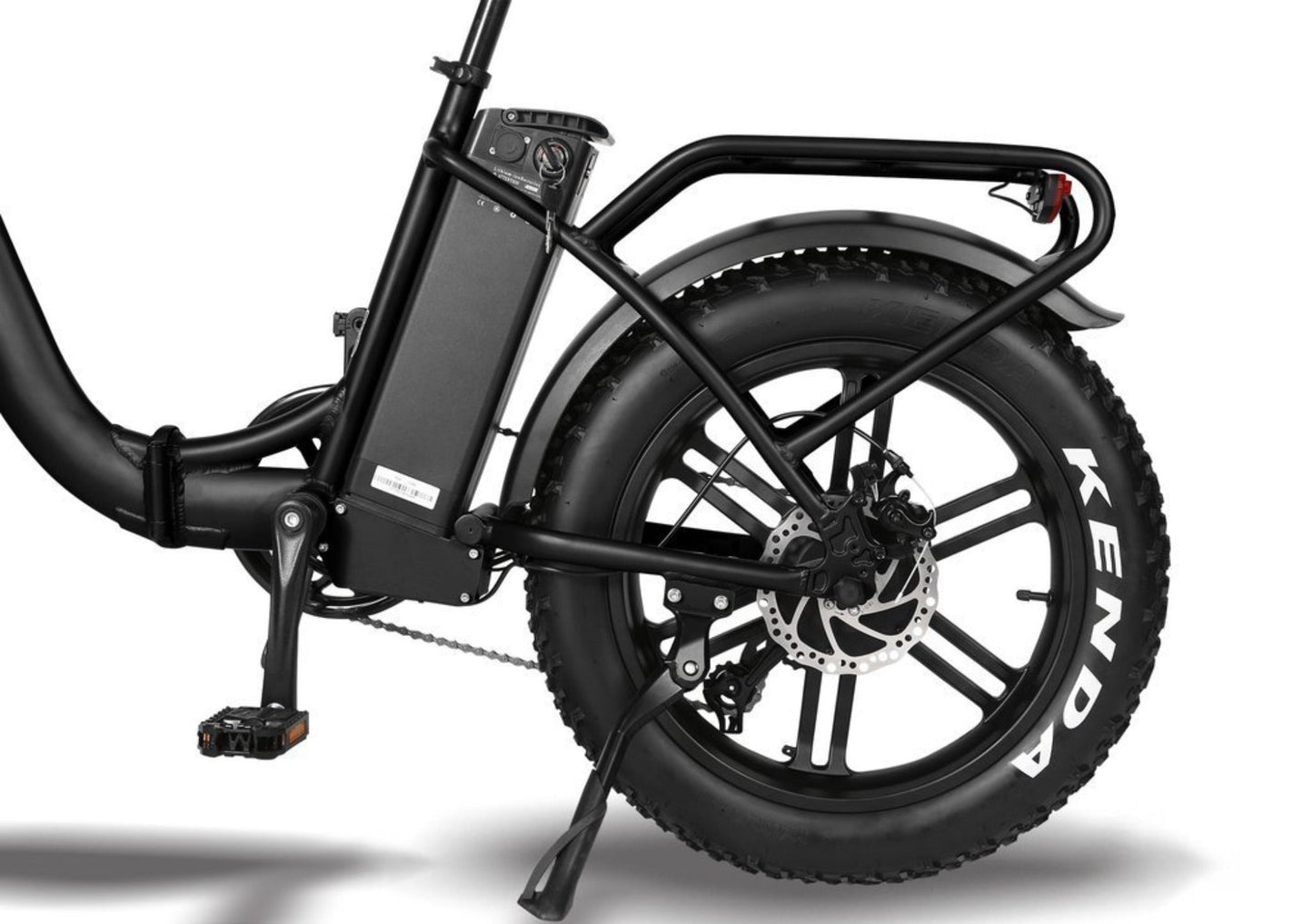 T4B 500W 48V/15.6AH Fat 2-Way Fat Tire Folding Electric Bike - EB-500WFATBLK