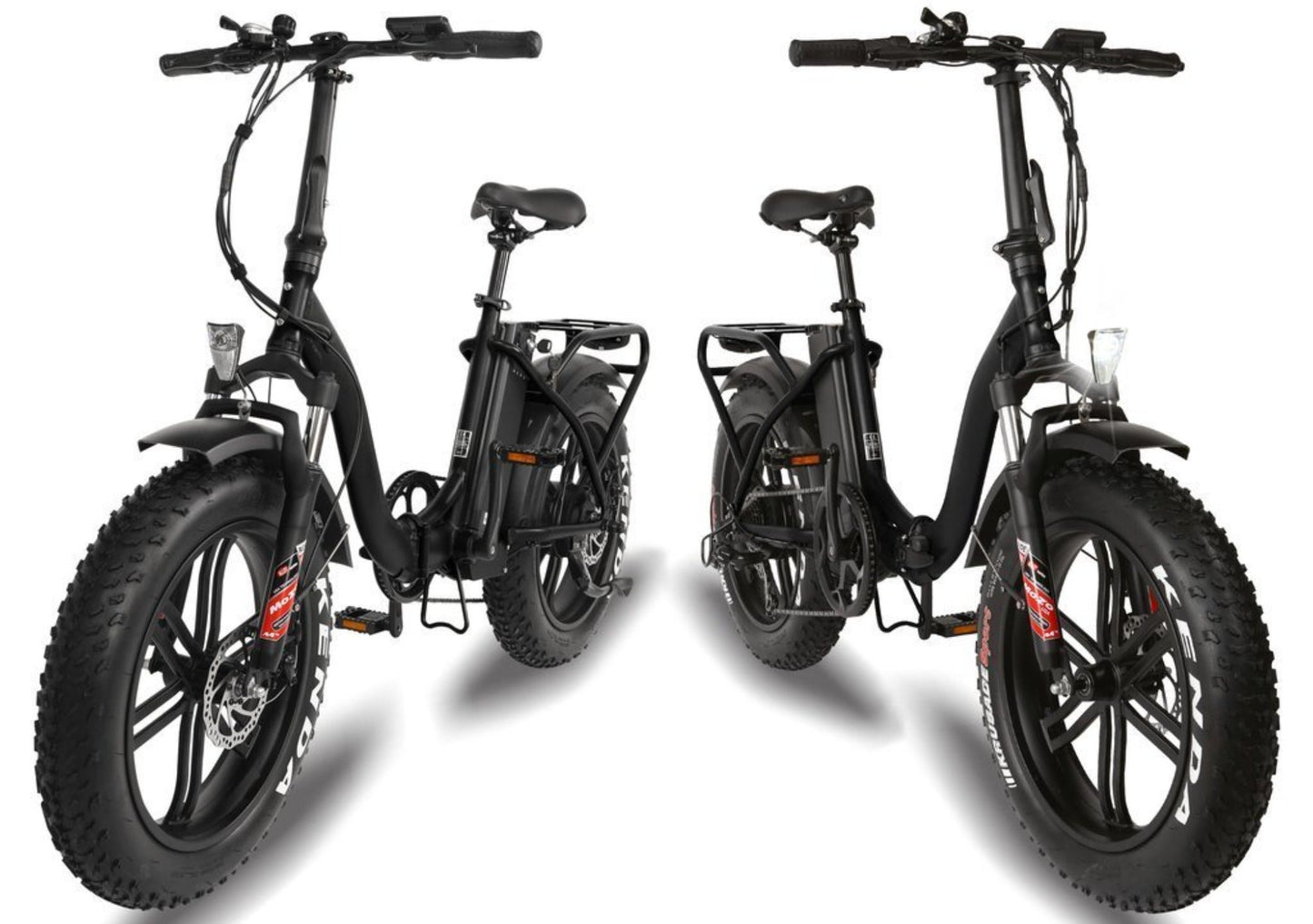 T4B 500W 48V/15.6AH Fat 2-Way Fat Tire Folding Electric Bike - EB-500WFATBLK