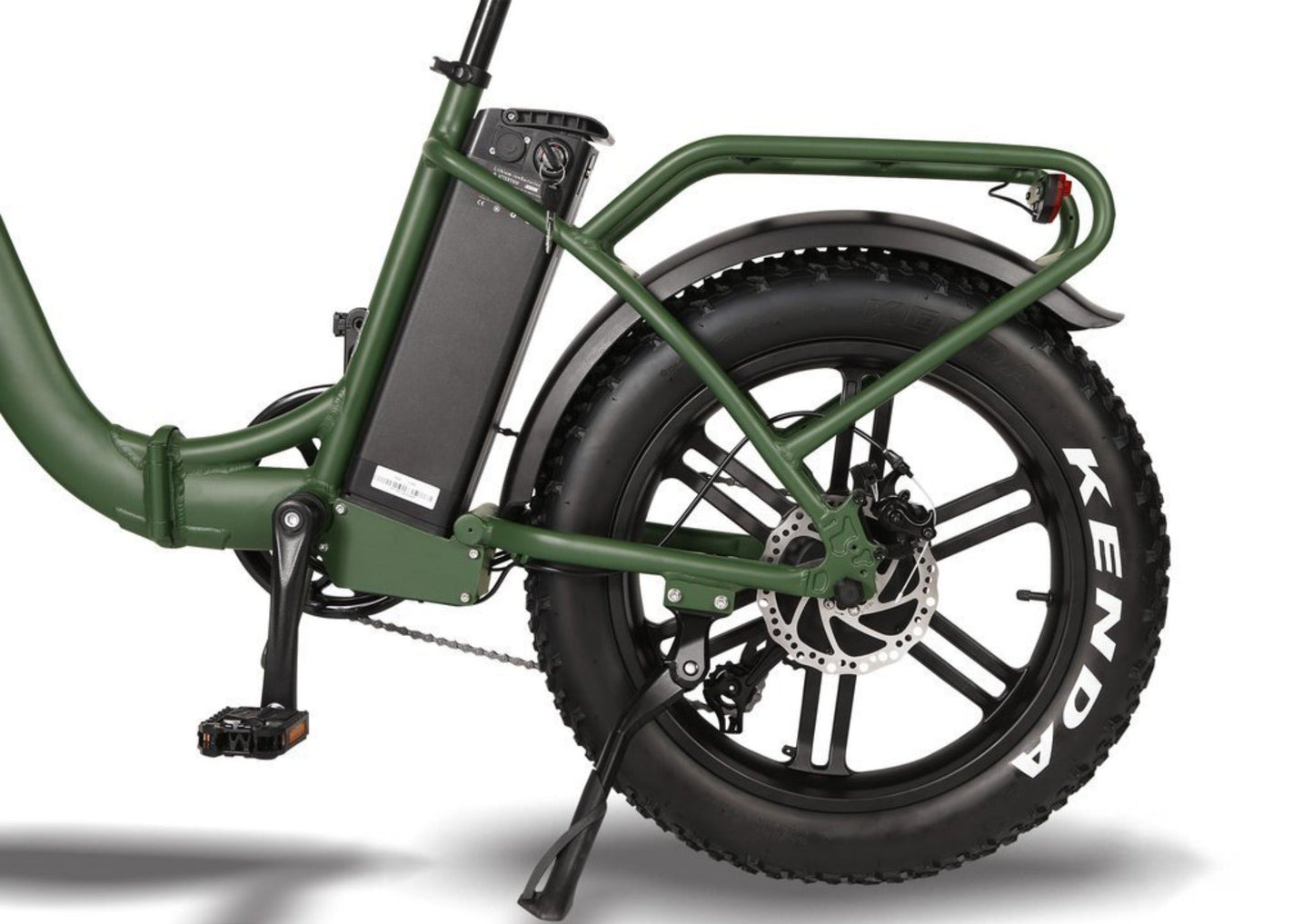 T4B 500W 48V/15.6AH Fat 2-Way Fat Tire Folding Electric Bike - EB-500WFATBLK