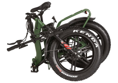 T4B 500W 48V/15.6AH Fat 2-Way Fat Tire Folding Electric Bike - EB-500WFATBLK