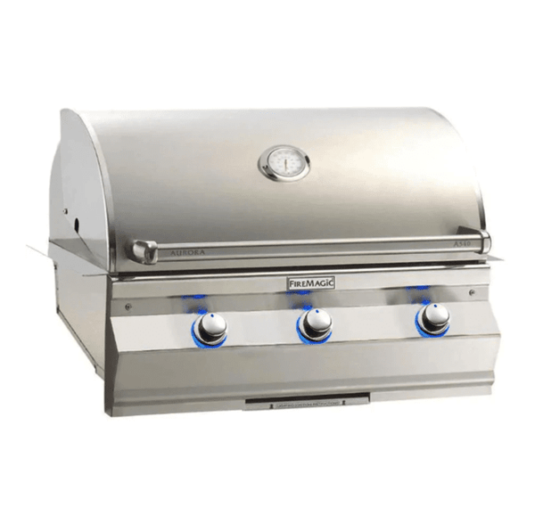 Fire Magic Aurora A540i 30-Inch Natural Gas Built-In Grill w/ 1 Sear Burner and Analog Thermometer - A540I-7LAN - Fire Magic Grills