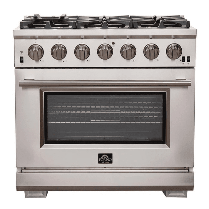 Forno 36″ Pro Series Capriasca Gas Burner / Gas Oven in Stainless Steel 6 Italian Burners, FFSGS6260-36