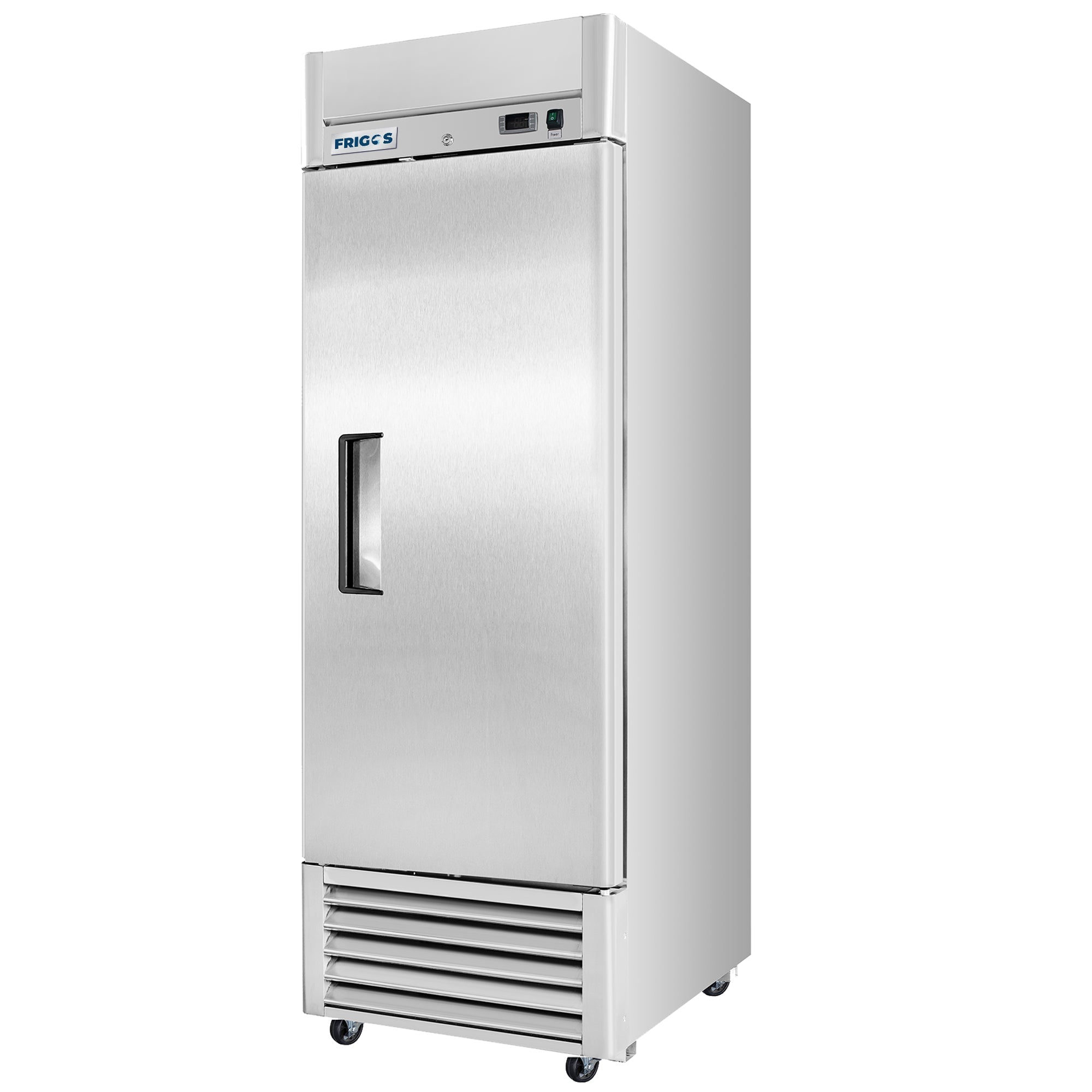 Frigos 27" Reach-In Refrigerator, Single Solid Door, 21 Cu. Ft., Aluminum Interior, 304 SS Floor - FG-RF-1D