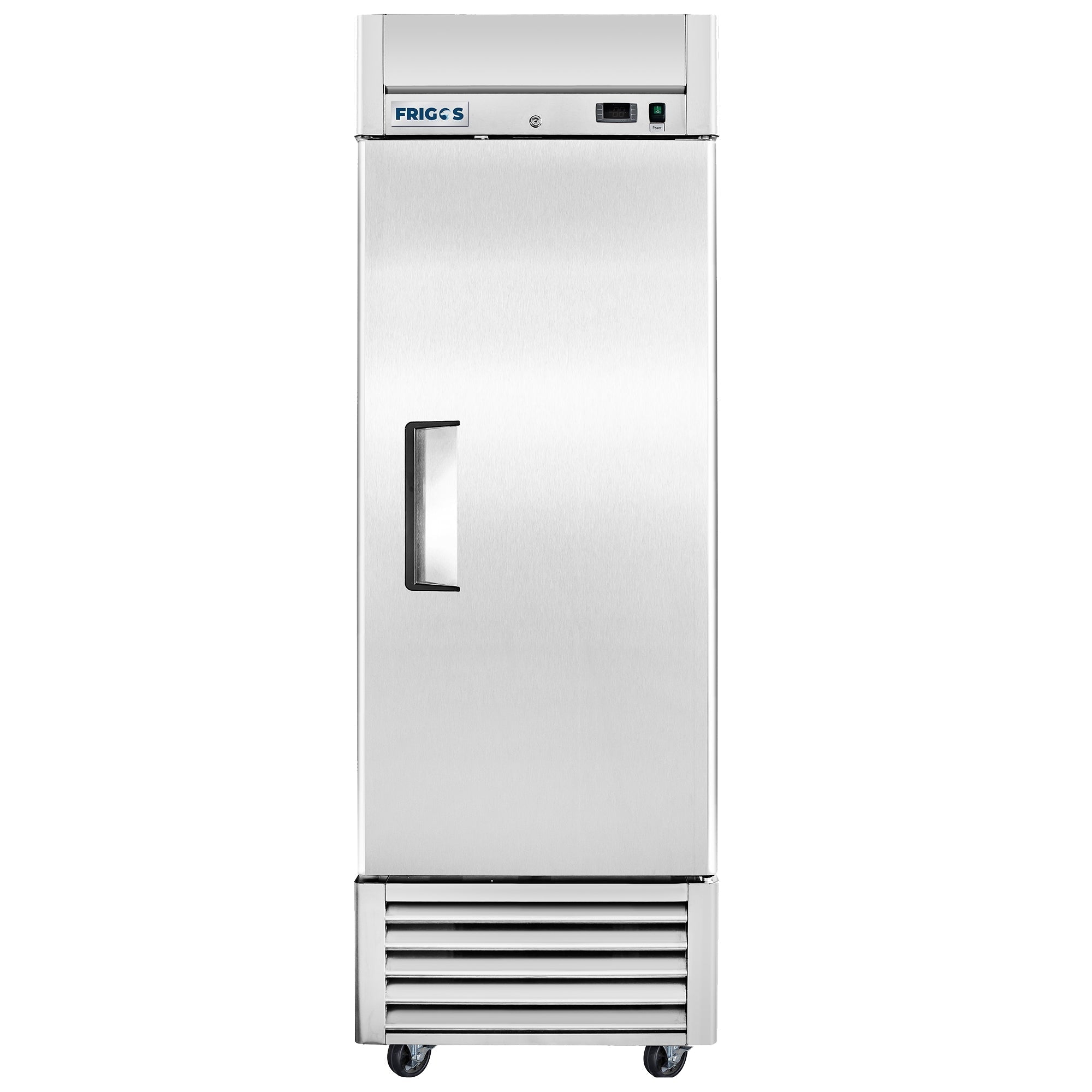 Frigos 27" Reach-In Refrigerator, Single Solid Door, 21 Cu. Ft., Aluminum Interior, 304 SS Floor - FG-RF-1D