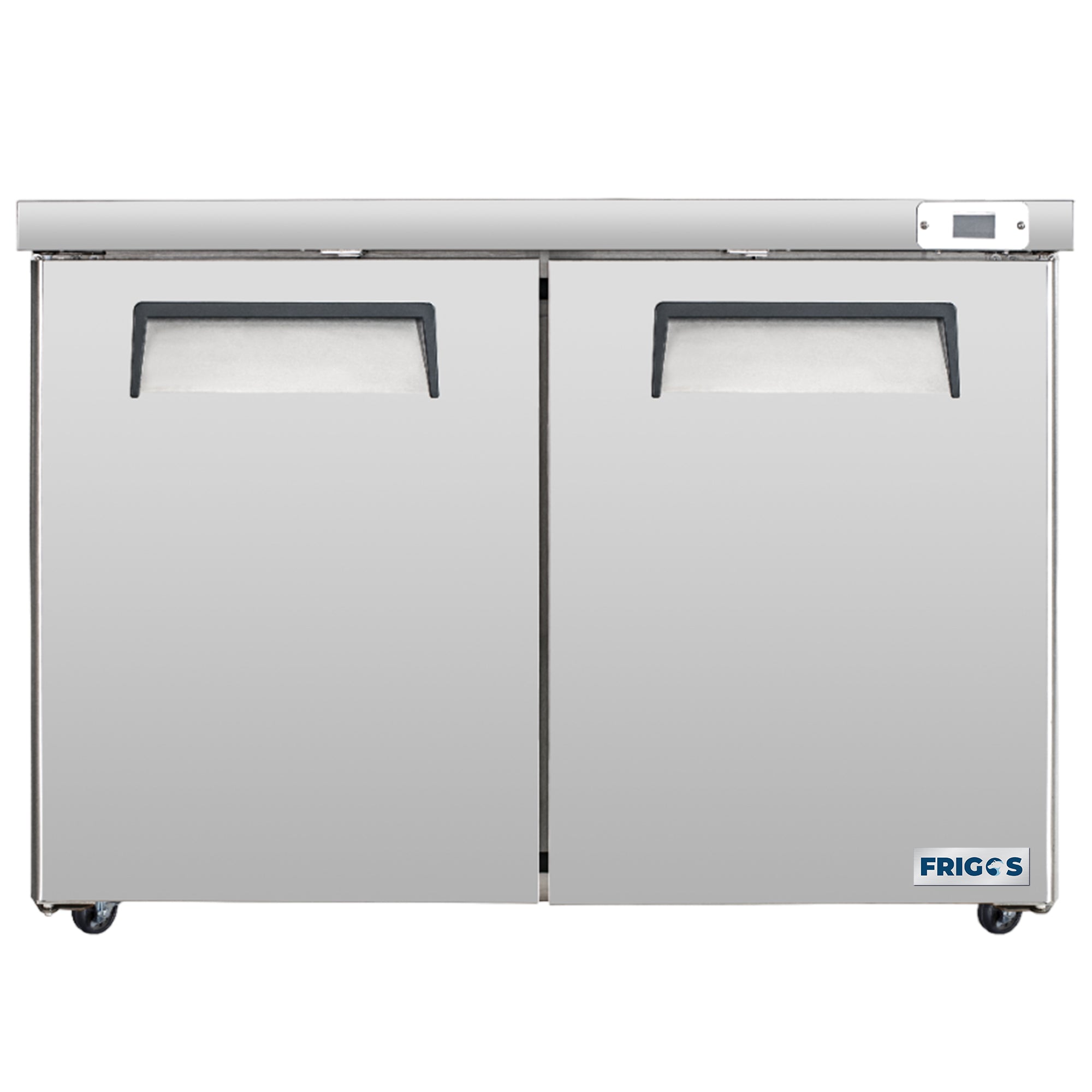 Frigos  Commercial Undercounter Refrigerator 48" Width 2 Door True Frigos FG-UCRF-48 with Aluminum Interior with 304 Stainless Steel Floor -  FG-UCRF-48