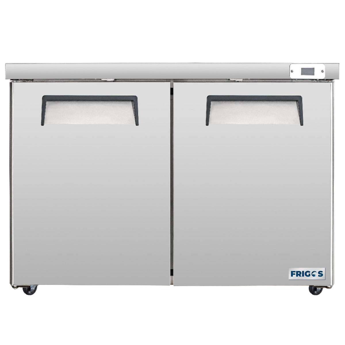 Frigos  Commercial Undercounter Refrigerator 48" Width 2 Door True Frigos FG-UCRF-48 with Aluminum Interior with 304 Stainless Steel Floor -  FG-UCRF-48
