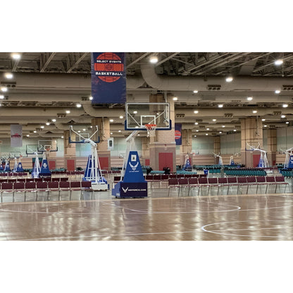 Gared Sports Hoopmaster 5 Spring-Lift Collegiate/High School Indoor Portable Basketball Hoop - 9405