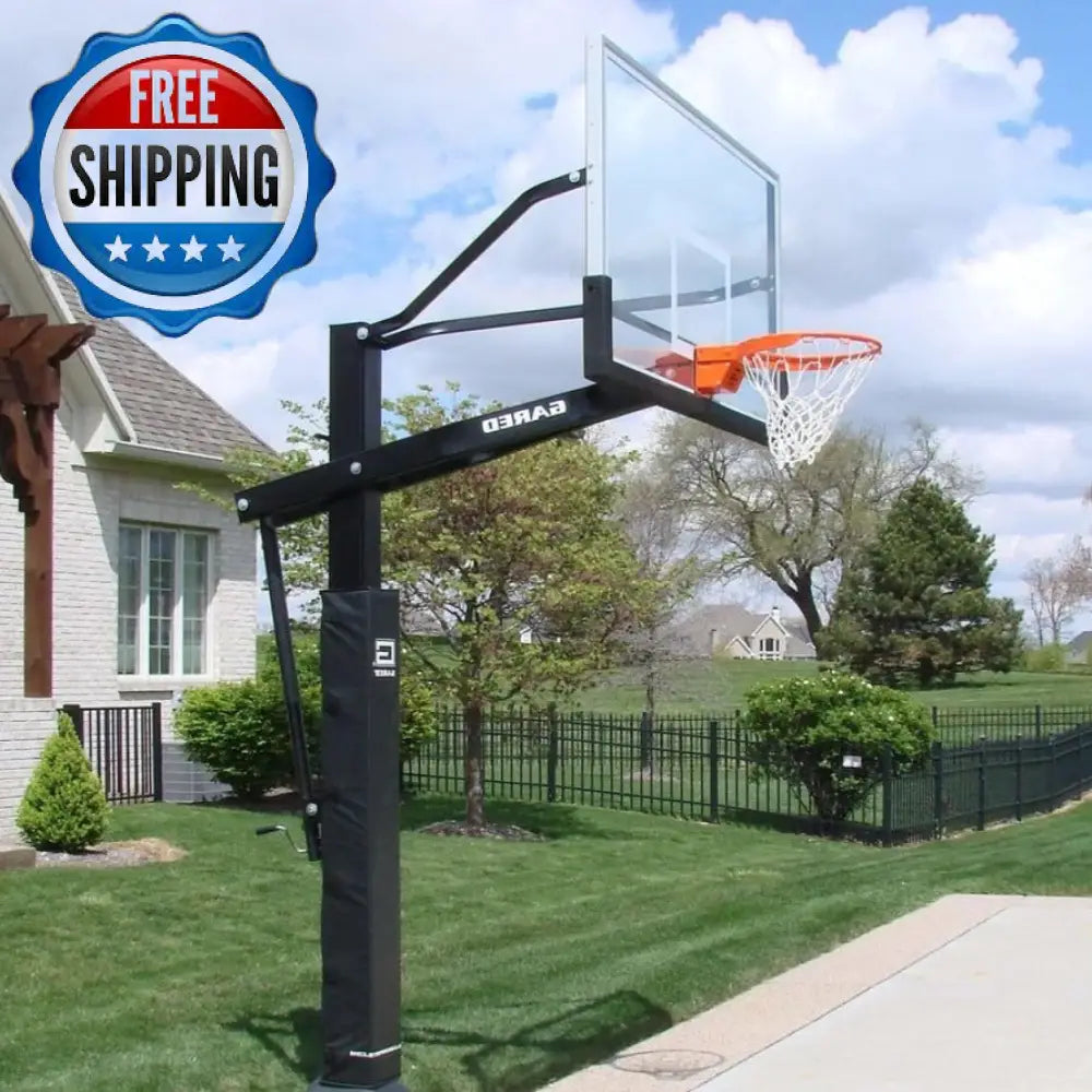 Gared Sports Pro Jam Adjustable In Ground Basketball Hoop 42" x 72" - GP10G72DM