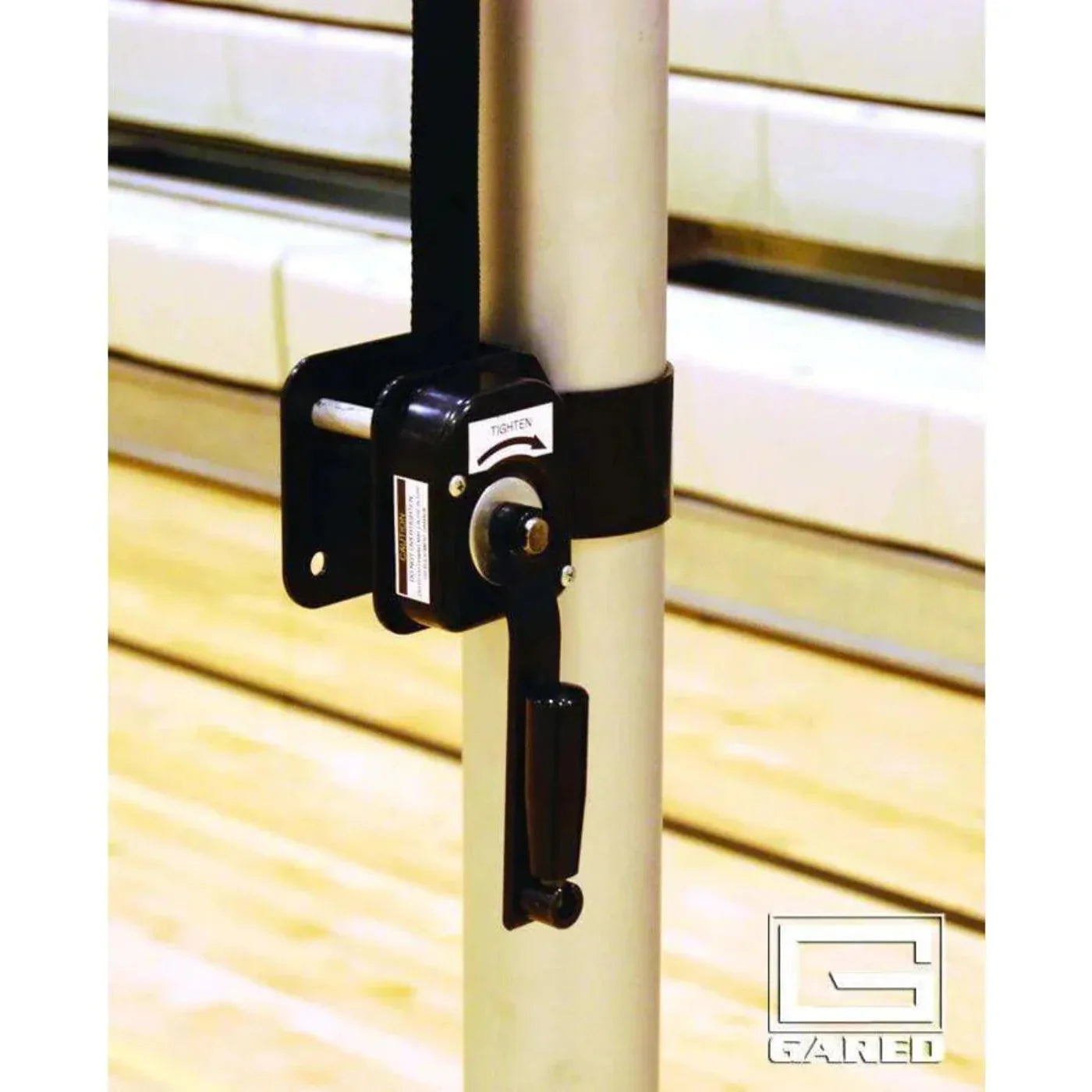 Gared Sports Rallyline Scholastic 3-1/2" OD One-Court Volleyball System - 6000BGE