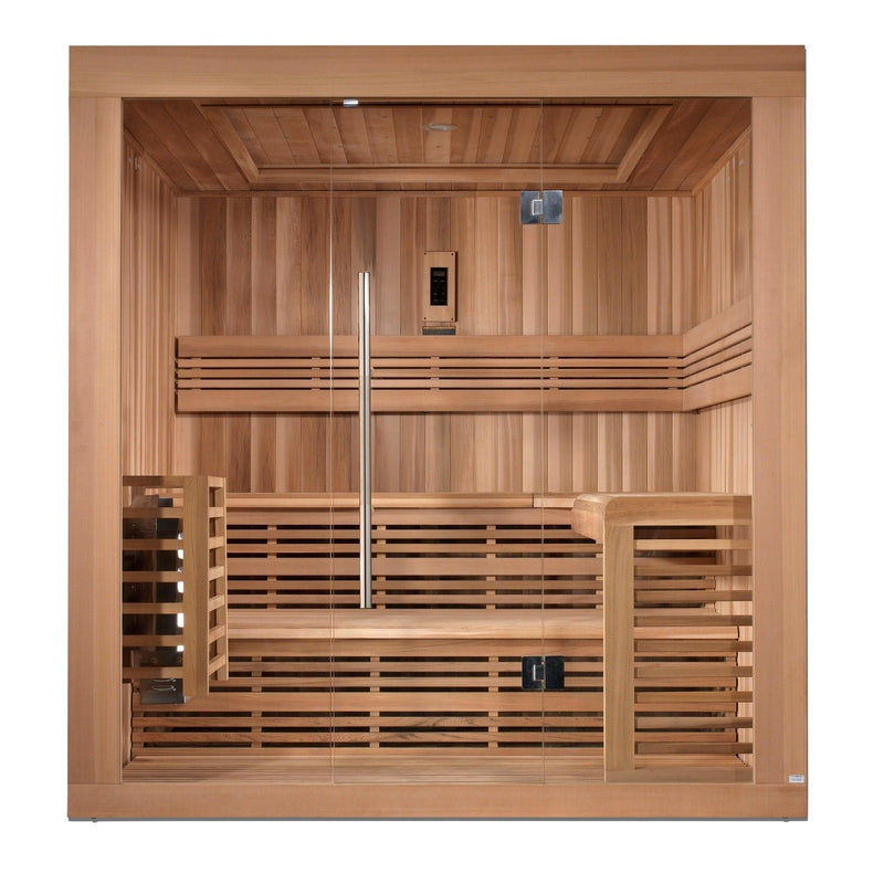 Golden Designs Osla Edition 6 Person Traditional Steam Sauna - Canadian Red Cedar
