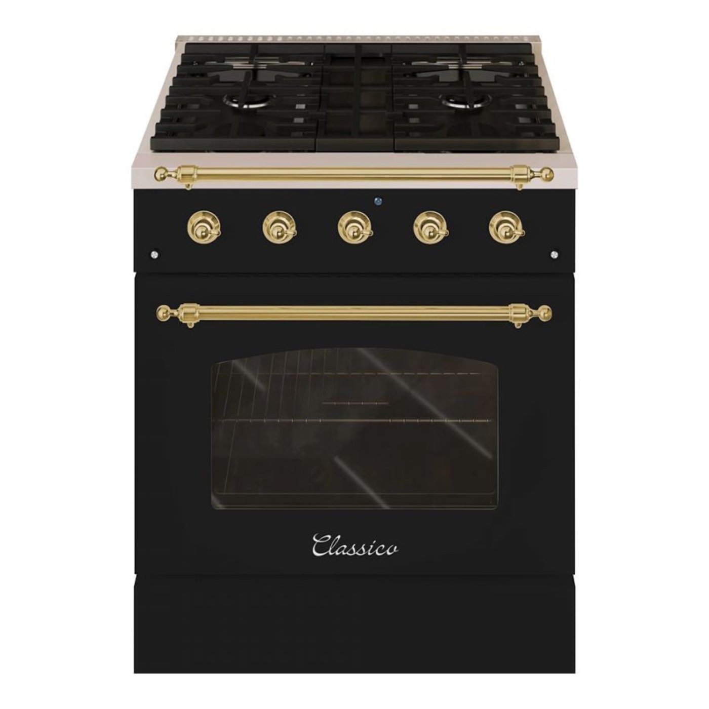 Hallman CLASSICO 30" 4.2 Cu.Ft. 4 Burner Freestanding Dual Fuel Range and Electric Oven - HCLRDF30