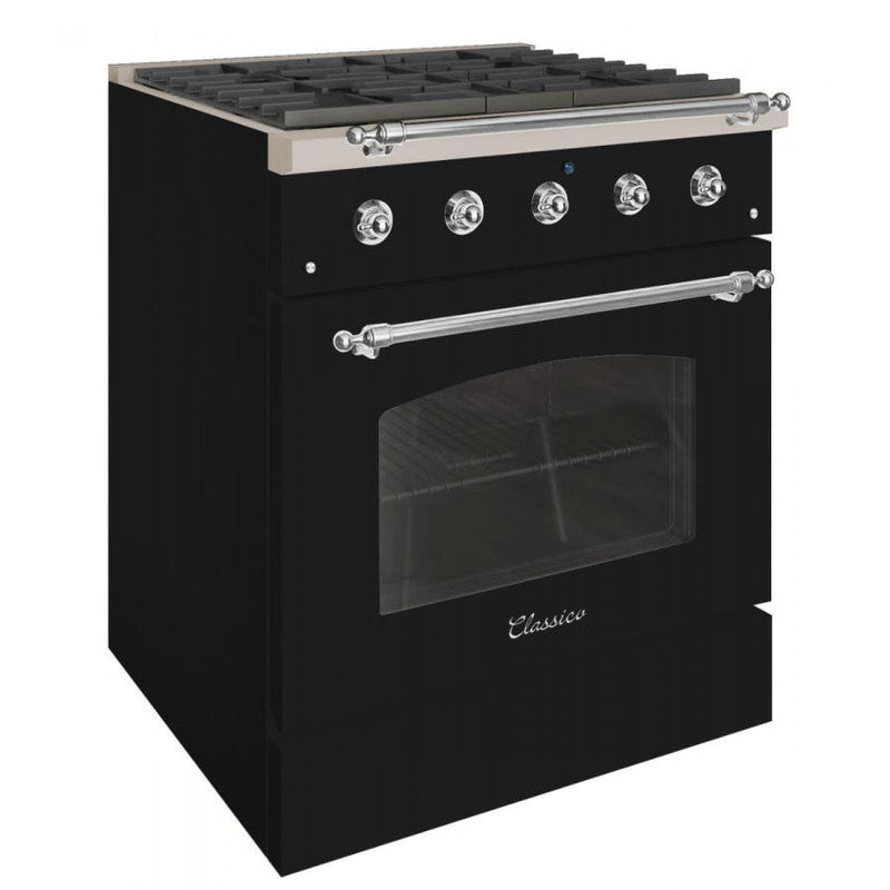 Hallman CLASSICO 30" 4.2 Cu.Ft. 4 Burner Freestanding All Gas Range and Gas Oven - HCLRG30