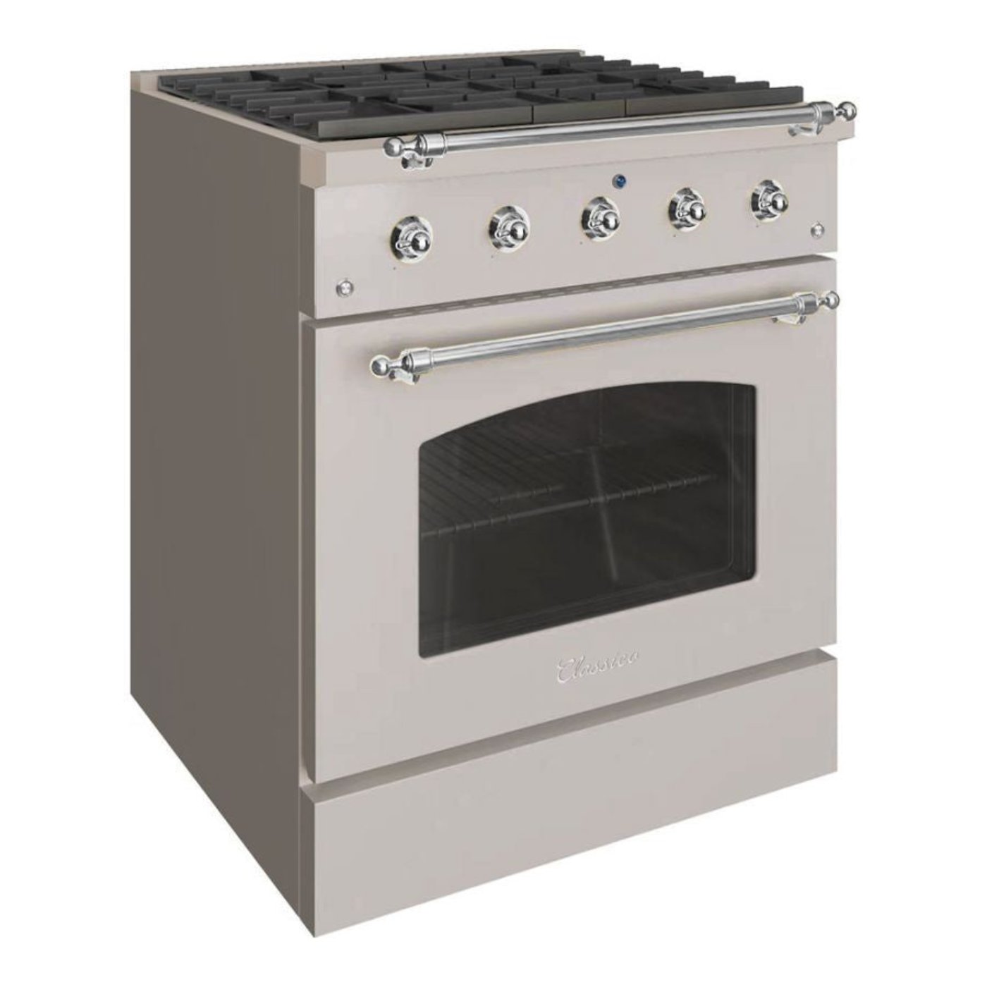 Hallman CLASSICO 30" 4.2 Cu.Ft. 4 Burner Freestanding Dual Fuel Range and Electric Oven - HCLRDF30