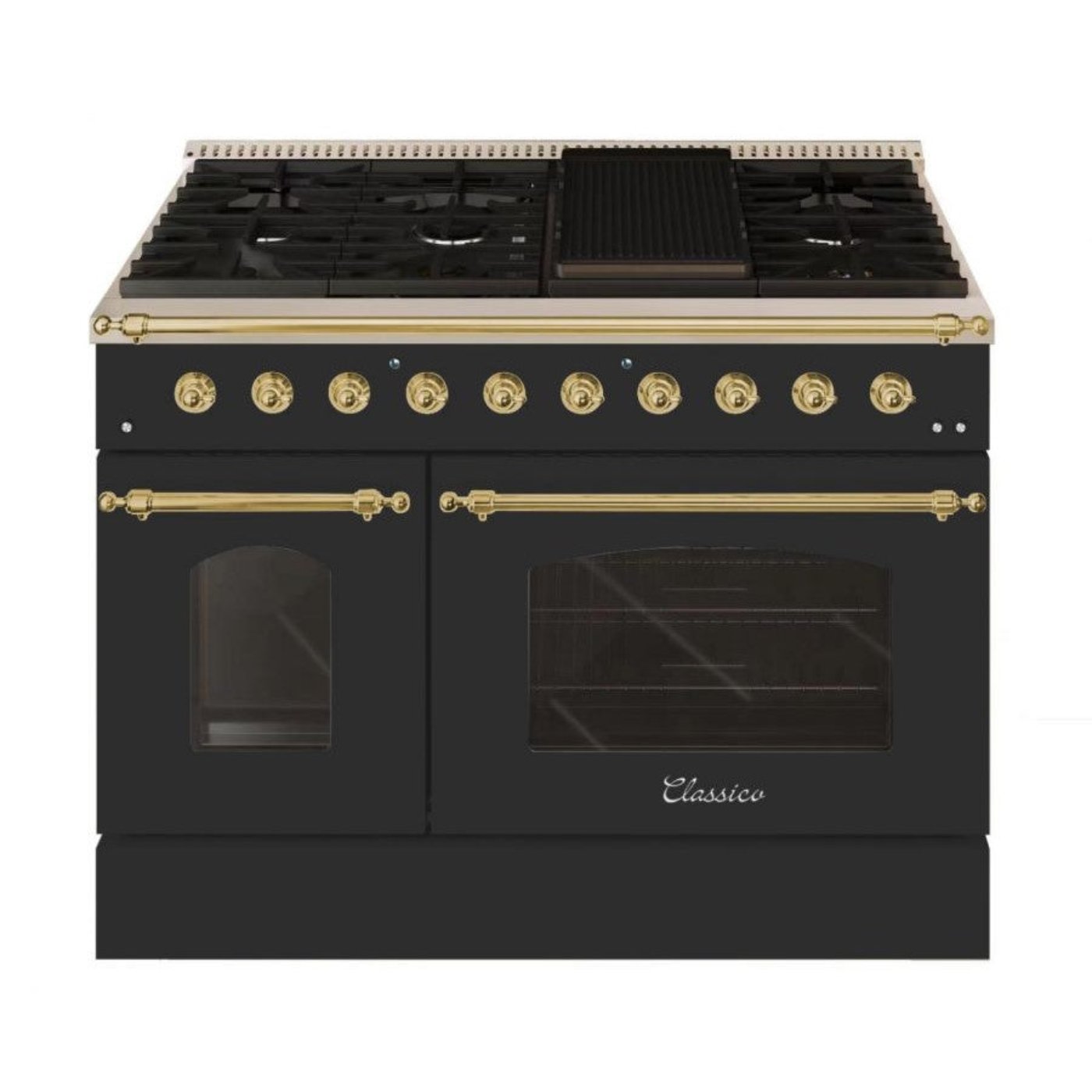 Hallman CLASSICO 48” 6.7 Cu.Ft. 8 Burner Freestanding All Gas Range and Gas Oven - HCLRG48