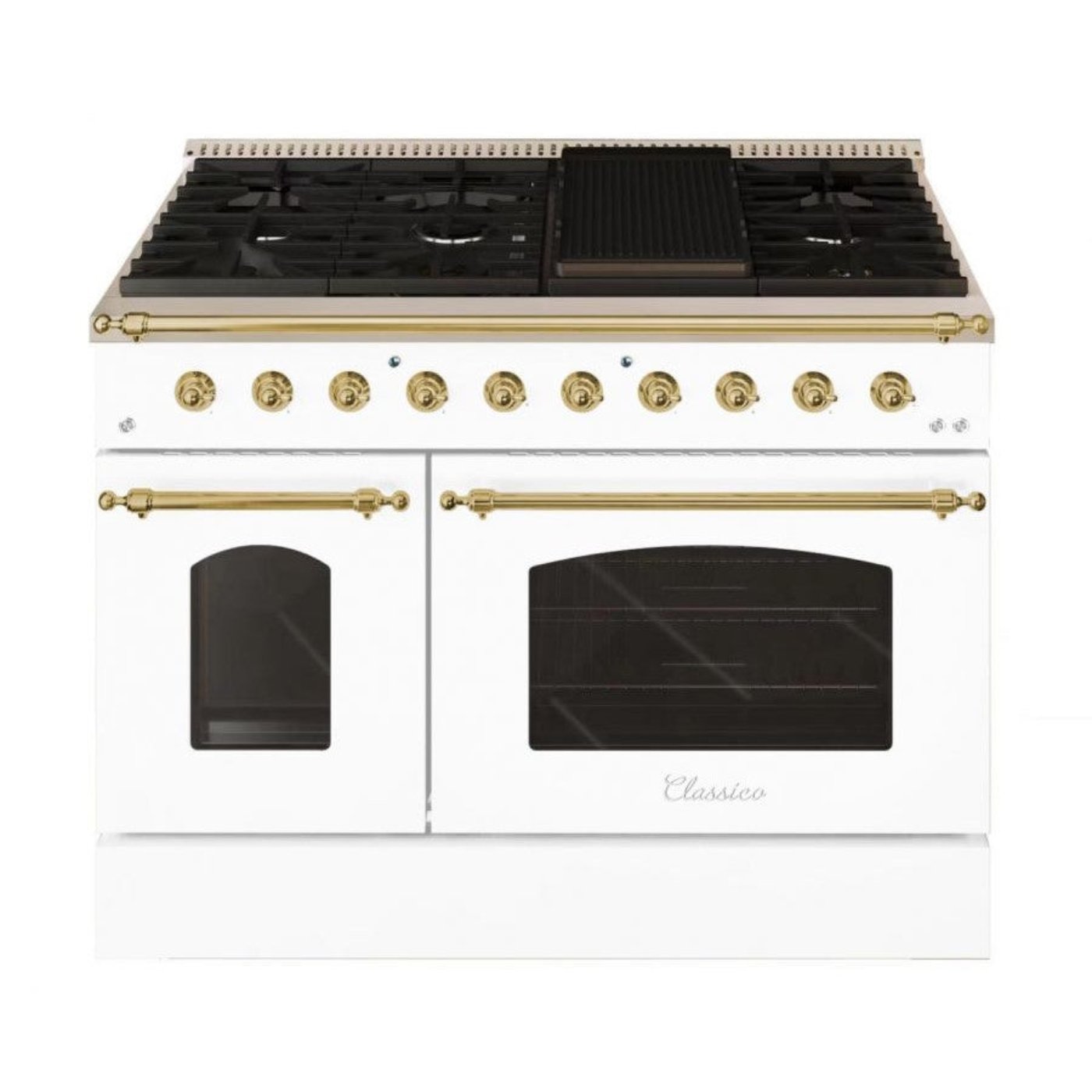 Hallman CLASSICO 48” 6.7 Cu.Ft. 8 Burner Freestanding All Gas Range and Gas Oven - HCLRG48