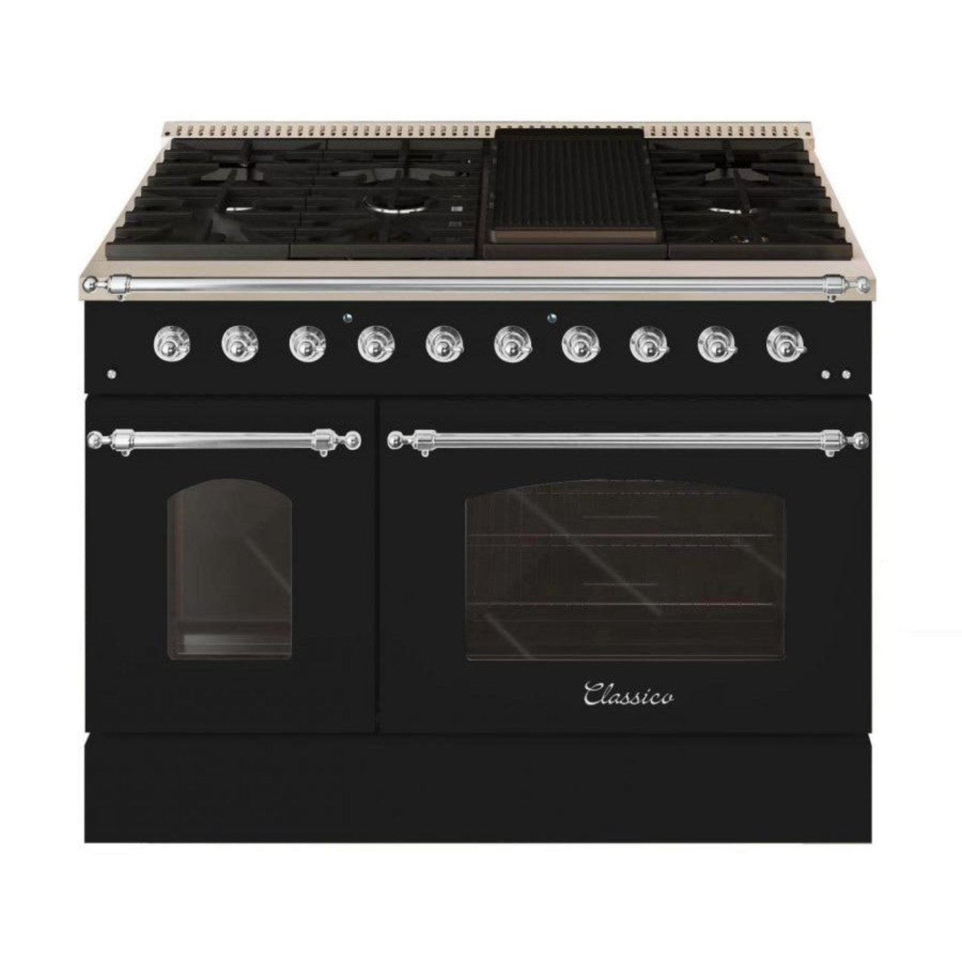 Hallman CLASSICO 48” 6.7 Cu.Ft. 8 Burner Freestanding All Gas Range and Gas Oven - HCLRG48