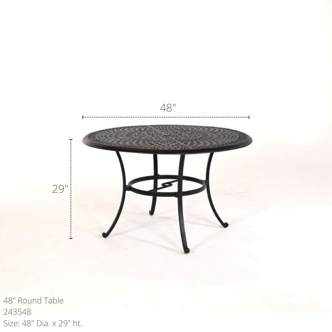 Hanamint Bella 48" Round Dining Set 5 Piece Set - 91910