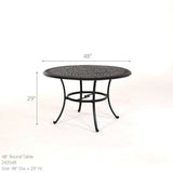 Hanamint Bella 48" Round Dining Set 5 Piece Set - 91910