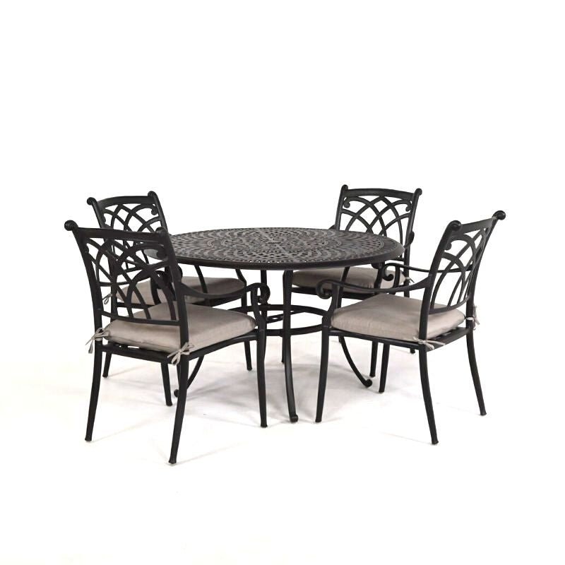 Hanamint Bella 48" Round Dining Set 5 Piece Set - 91910