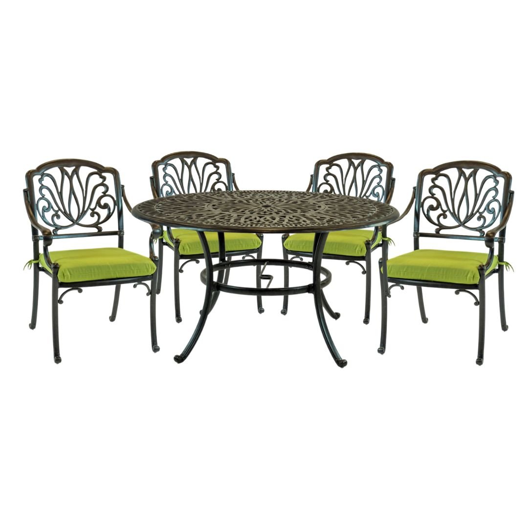 Hanamint Biscayne 48" Round Dining Set 5 Piece Set - 504548-31