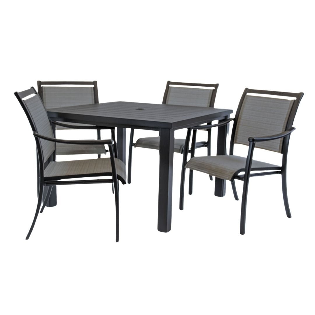 Hanamint Sherwood 44" Sling Dining Set 5 Piece Set - 245644-18