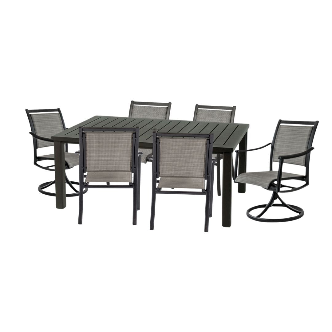 Hanamint Sherwood 44" X 68" Sling Dining Set 7 Piece Set - 245845-18