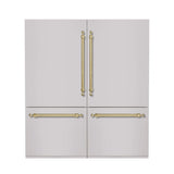 Hallman 72" Built-in, Side by Side Refrigerator with total of 28.4 Cu. Ft. and Freezer with a total of 11.2 Cu.Ft, Contemporary European Design, Panel Ready