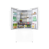 Hallman 36" Freestanding French Door, Counter Depth, Total Cubic Feet 20.3 Refrigerator 14.2Cu. Ft. Bottom Freezer 6.1 Cu. Ft. w/automatic icemaker, Color White