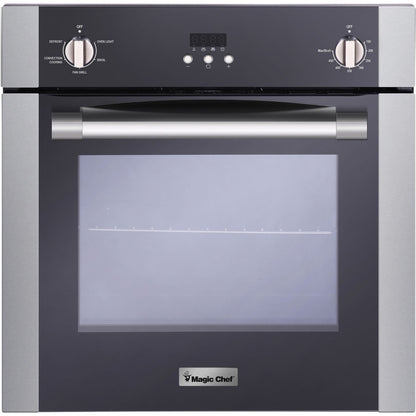 Magic Chef - 24 inch Built In Wall Oven, Fan Convection - MCSWOE24S