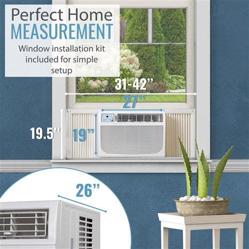 Keystone Energy Star 25,000/24,700 BTU 230V Window/Wall Air Conditioner With Follow Me LCD Remote Control | - KSTAW25C