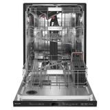 KitchenAid FREEFLEX With Third Rack Top Control 24-in Built-In Dishwasher Third Rack Stainless Steel with Printshield Finish , 44-dBA - KDPM604KPS