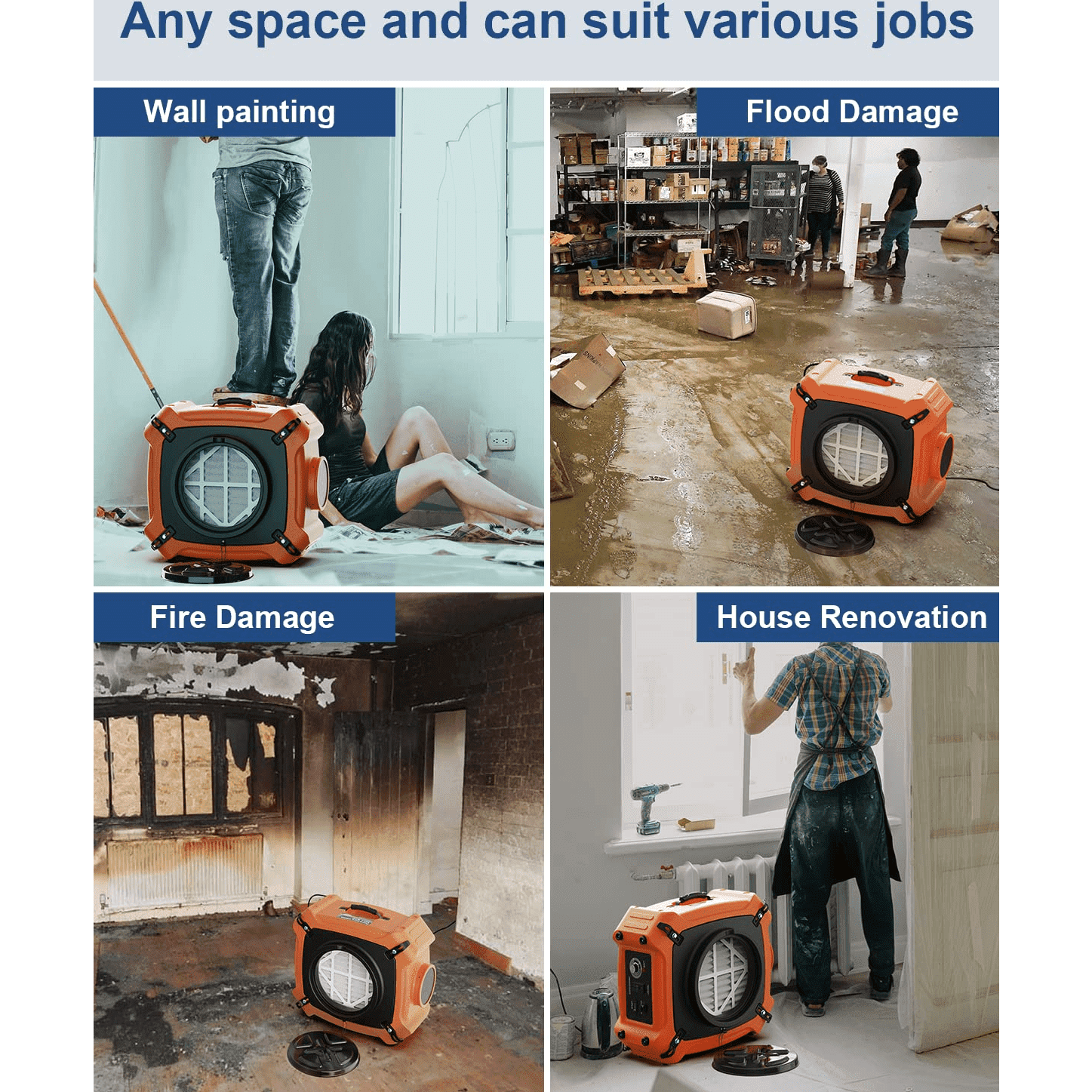 AlorAir PureAiro HEPA Max 970 Professional 3-Stage Filtration Air Scrubber - HEPA Max 970