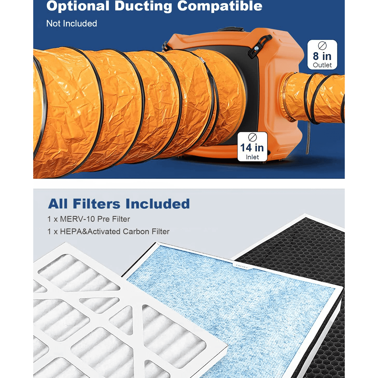 AlorAir PureAiro HEPA Max 970 Professional 3-Stage Filtration Air Scrubber - HEPA Max 970