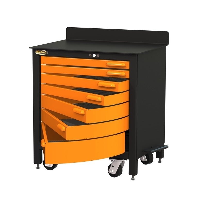 Swivel Storage Solutions Pro 30 7-Drawer Moveable Workbench Model: PRO303507 - Backyard Provider