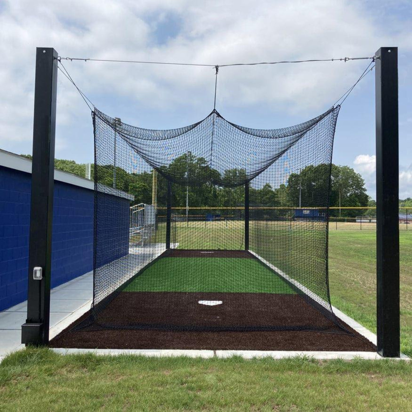 Jaypro Batting Cage Tunnel - Mega Outdoor - (55') - Single - MPCTF-55S