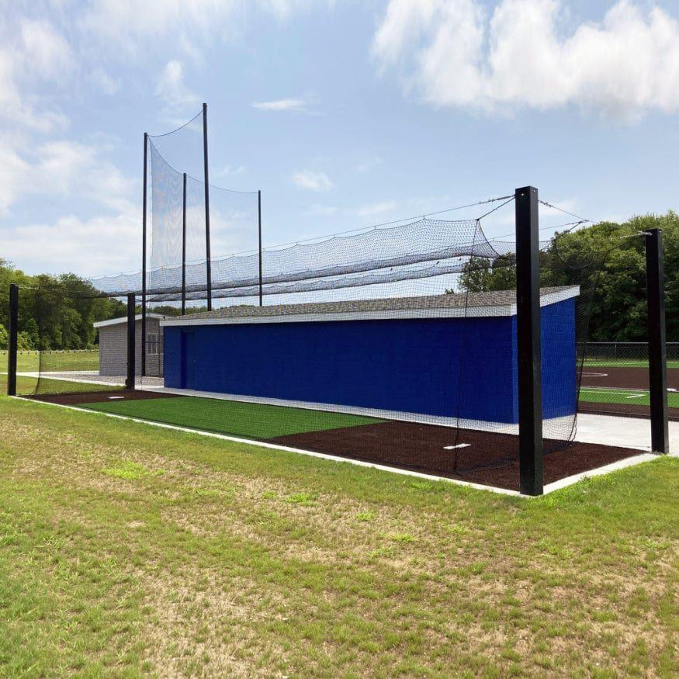 Jaypro Batting Cage Tunnel - Mega Outdoor - (55') - Single - MPCTF-55S