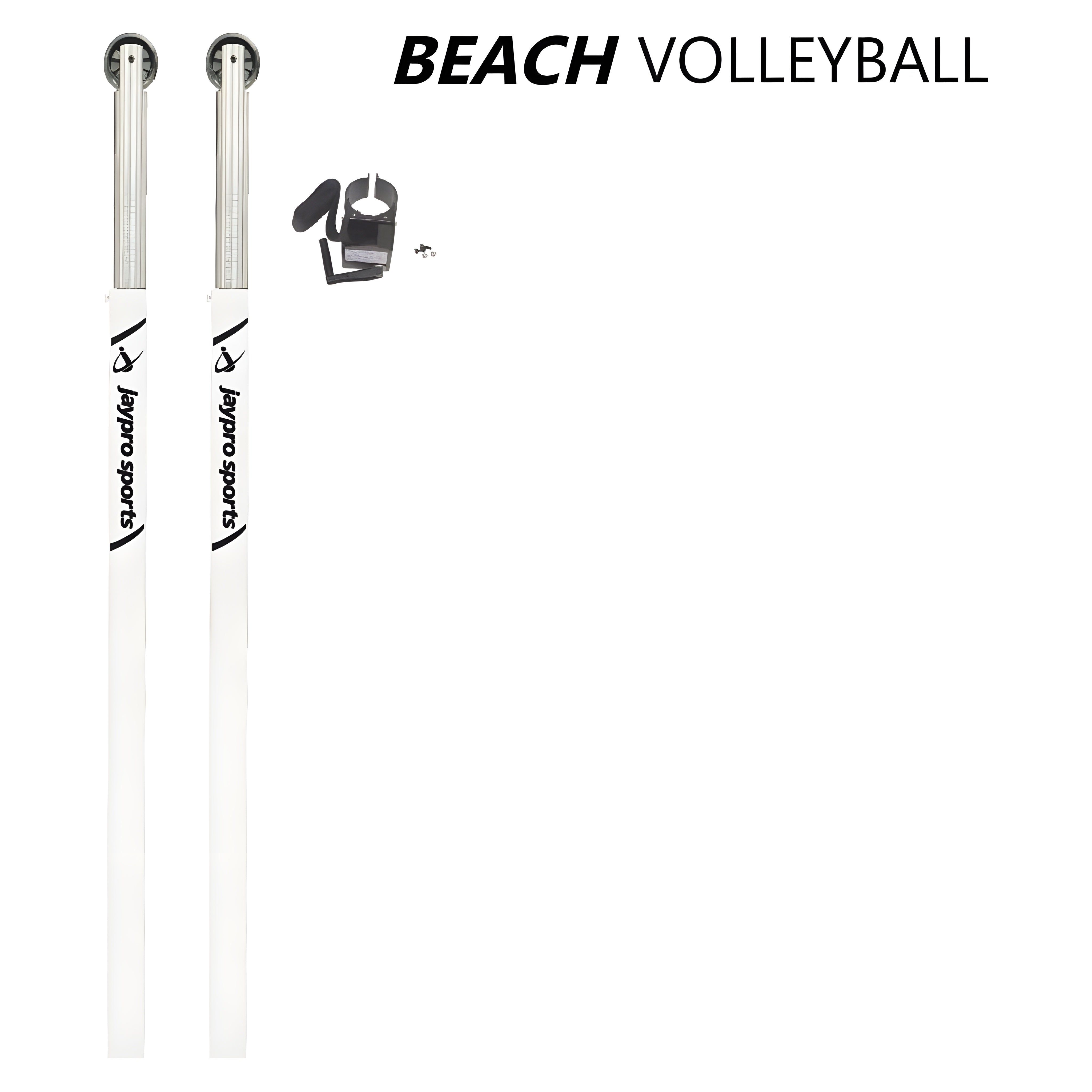 Jaypro Beach Volleyball Upright (3-1/2 in. Ground Sleeve) - NFHS, NCAA, USVBA OBV300U