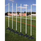 Jaypro Coaching Sticks - Premium with Rubber base (Set of 6) - RBCS-6